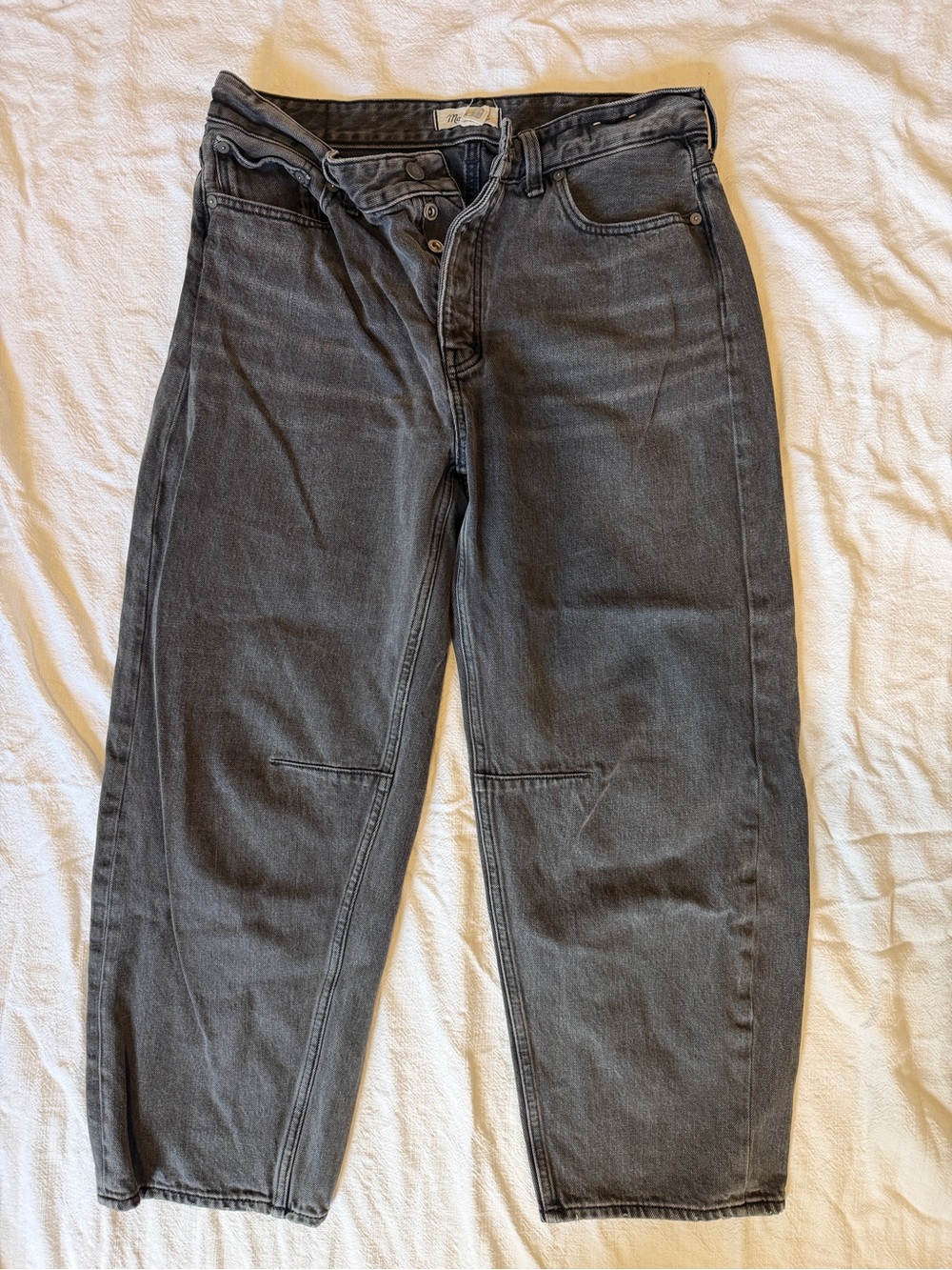 Madewell Women's Boyfriend Jeans in Charcoal Gray